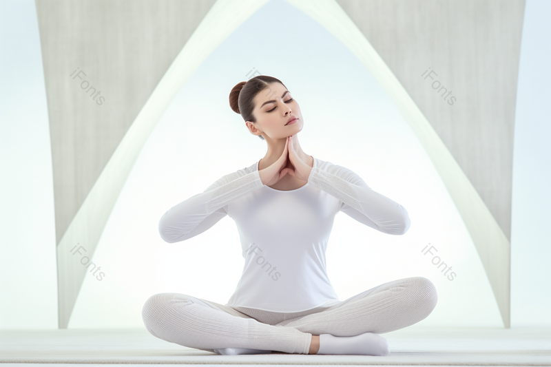 女性做瑜伽禅意动作摄影图,高清,摄影图,摄影图片,图片大全,摄影图免费下载